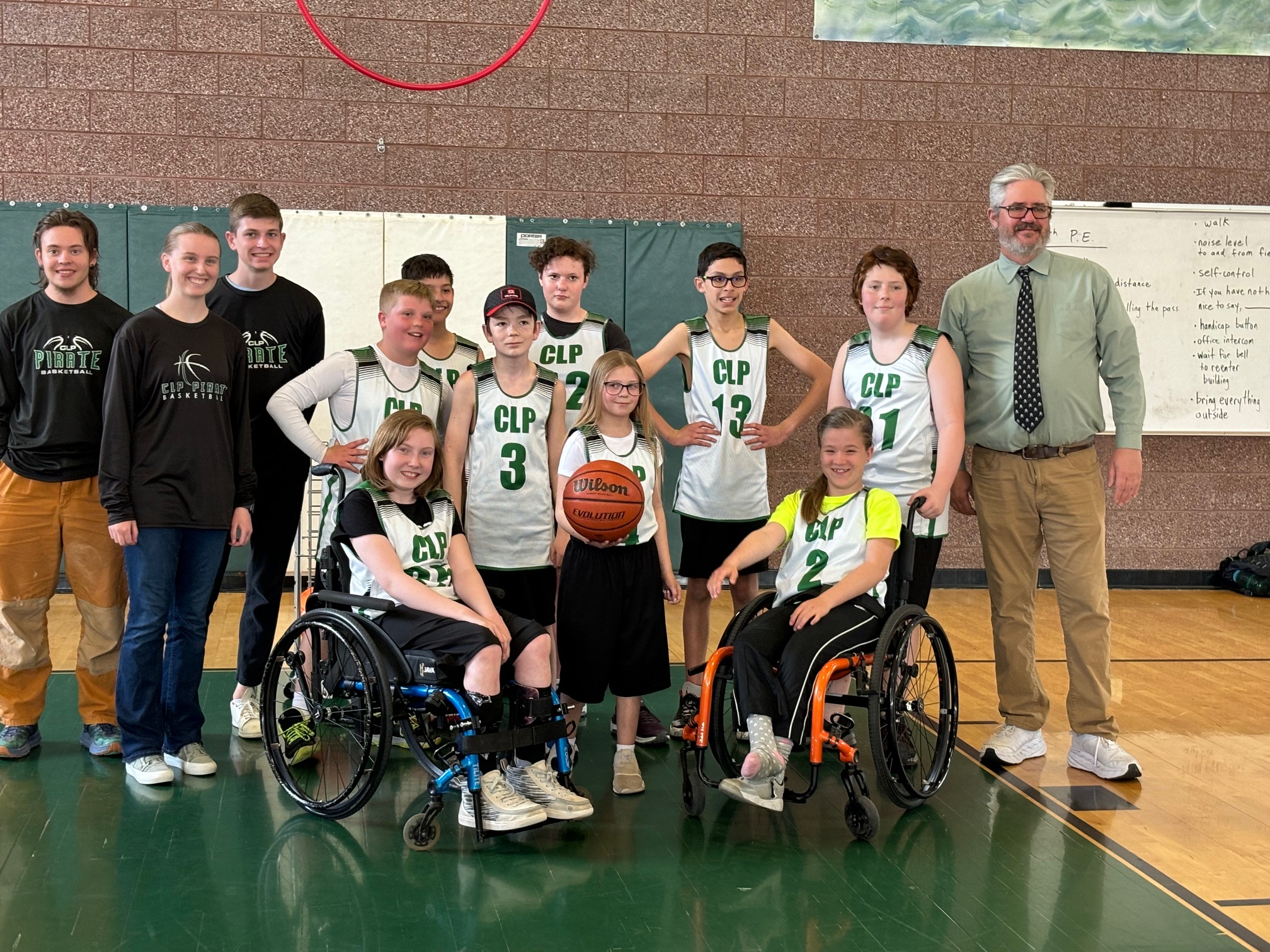 CLP MS Unified Basketball Team Photo
