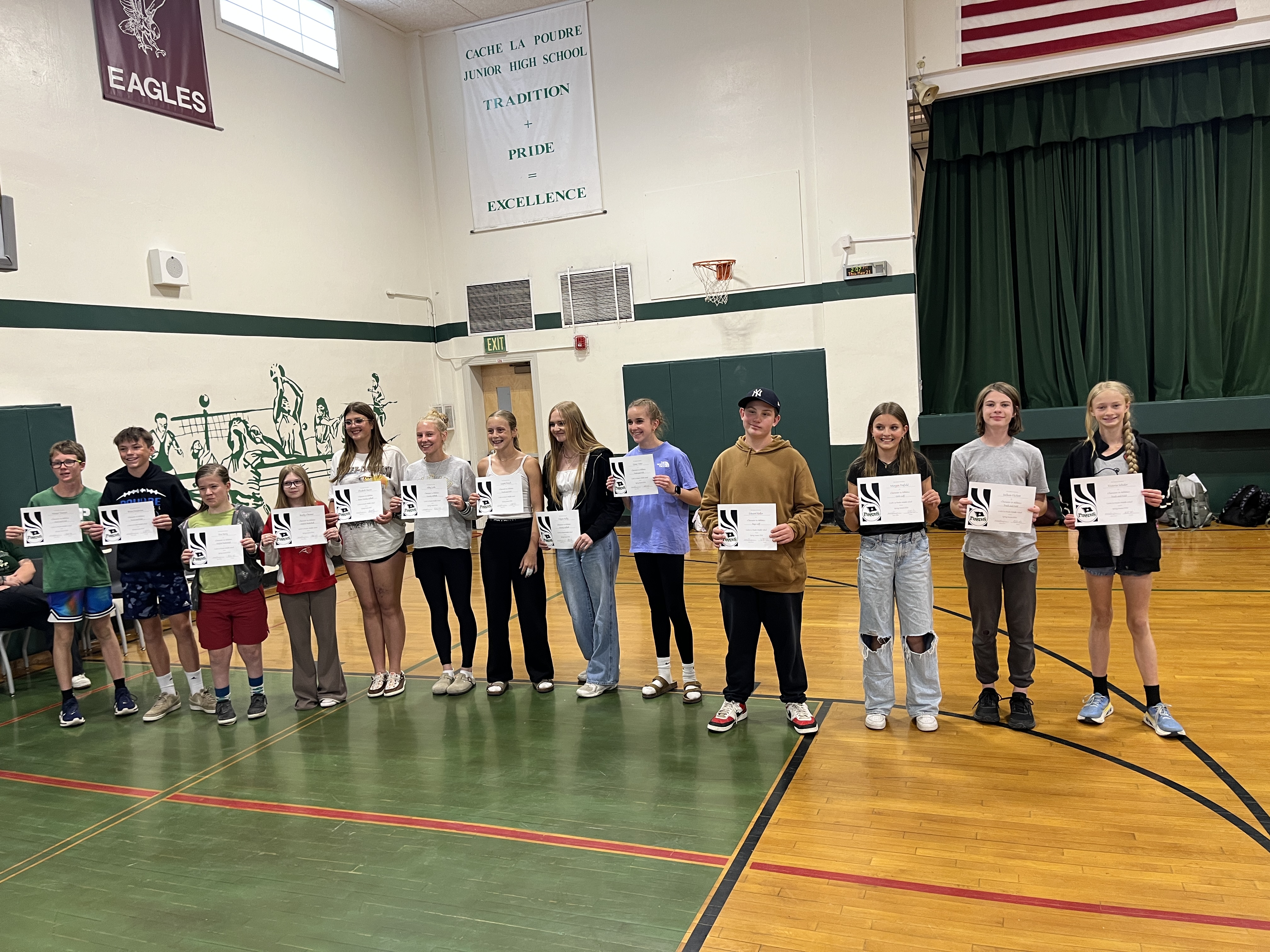 Character Athlete Awards for Spring