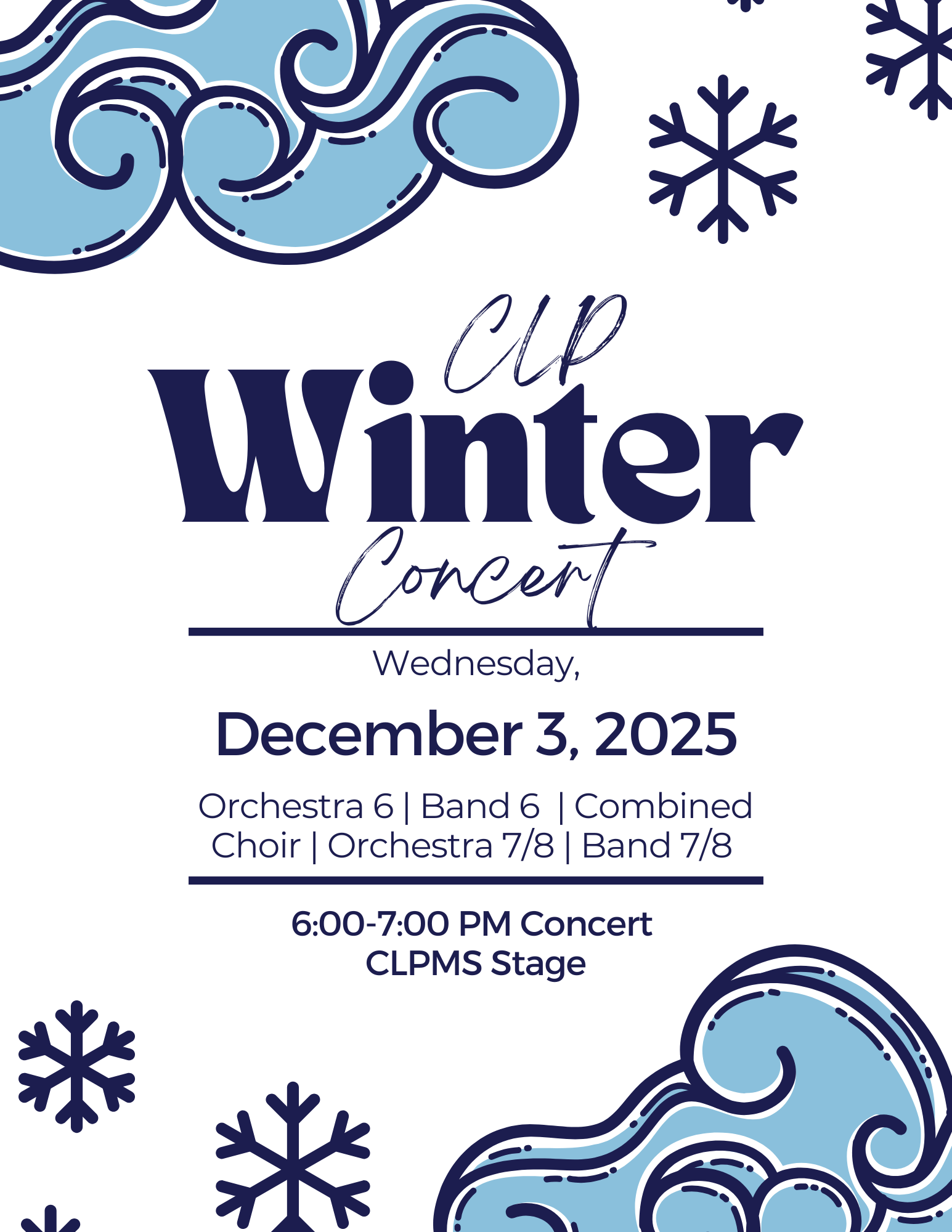 Winter Concert Flyer