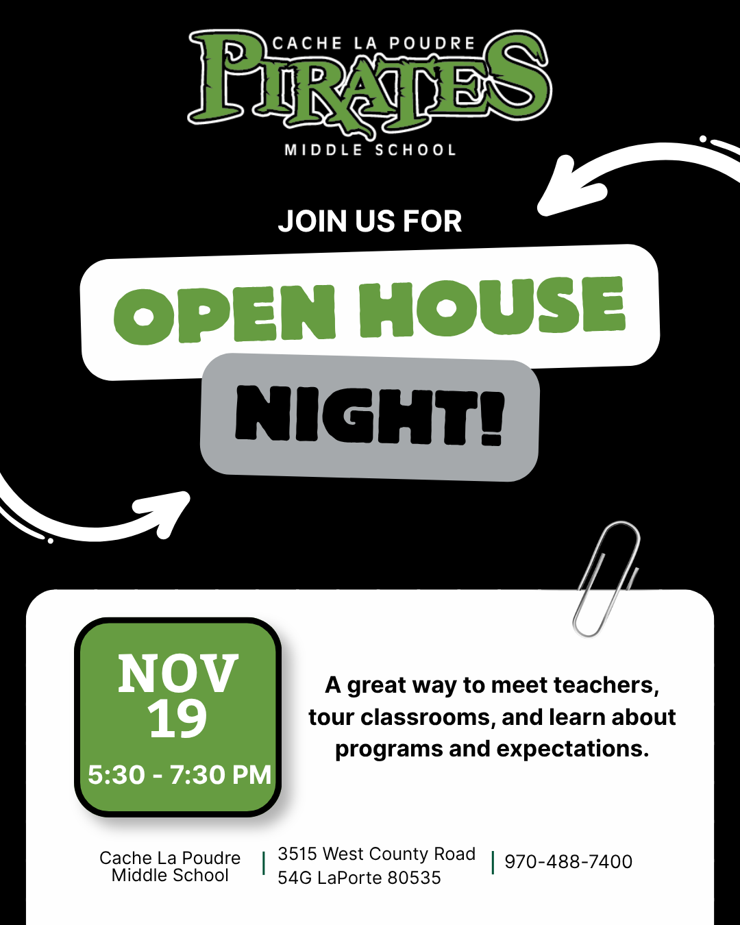 CLP Open House Notice