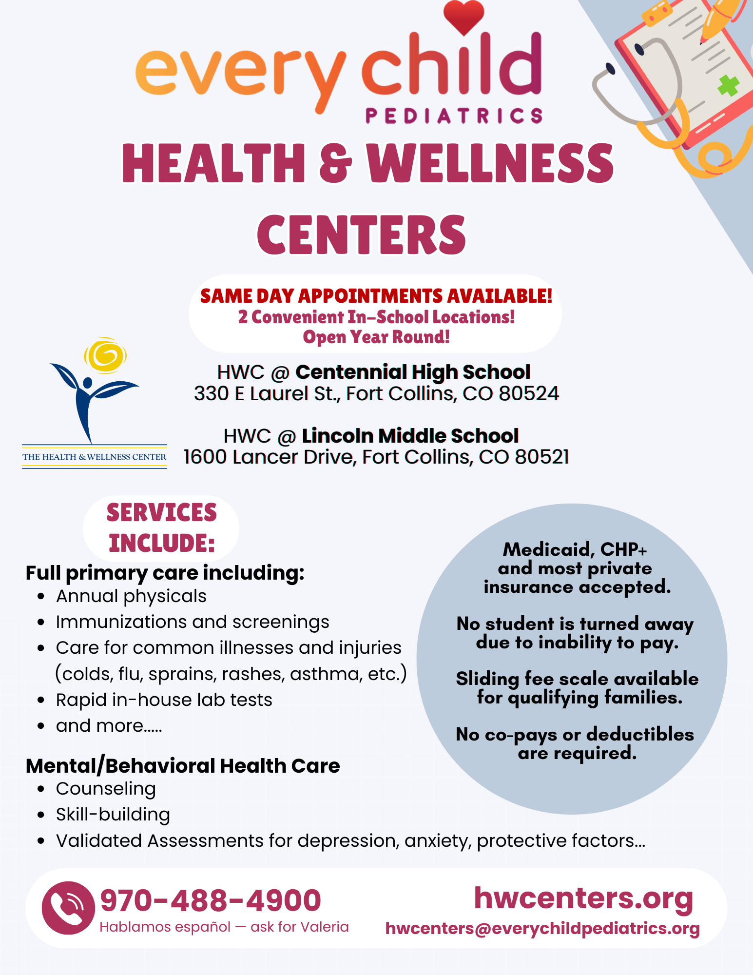 Health and Wellness Centers in PSD