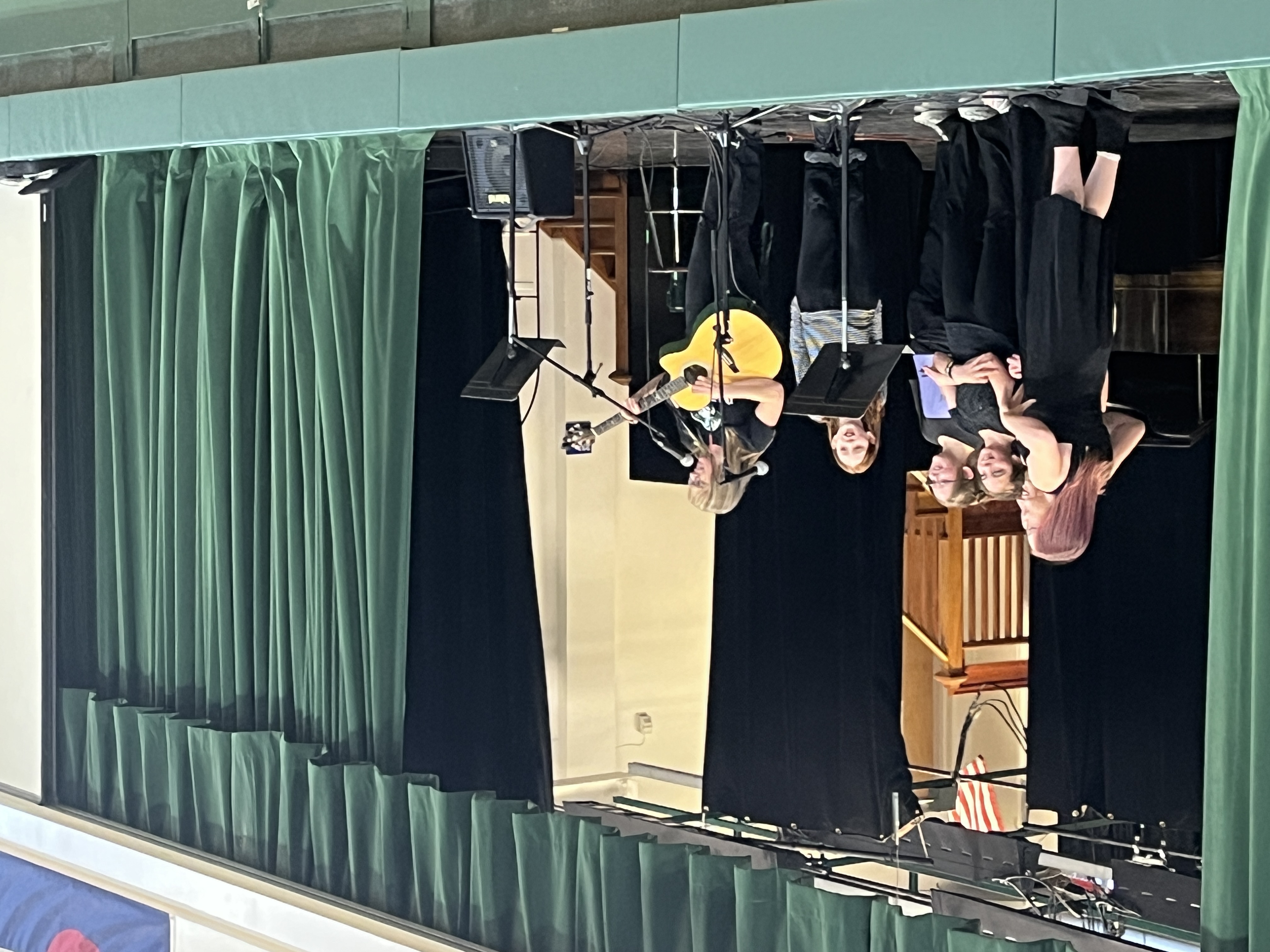 A group singing during our talent show