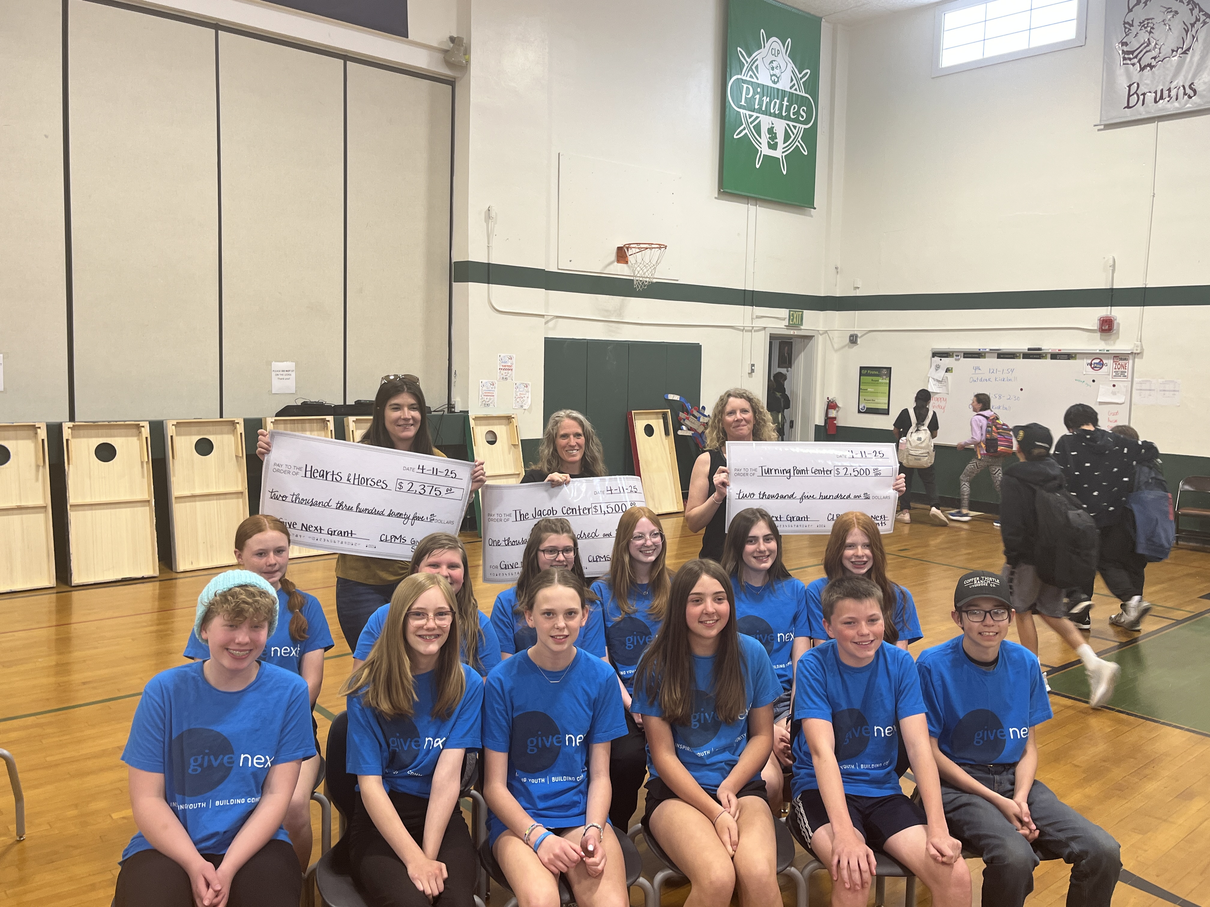 NJHS GiveNext Recipients with NJHS students
